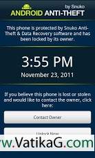 Android anti theft security
