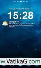 Blue planet theme go launcher