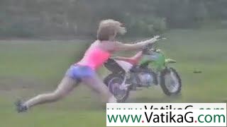 Funny stunt fail clip of baby