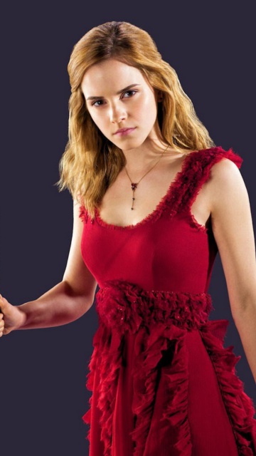 Emma watson in red dress 