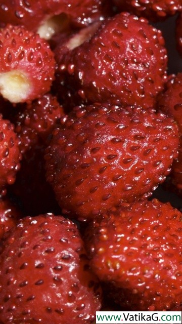 Strawberries red