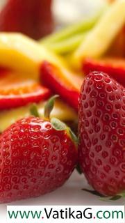 Strawberries cake 