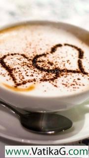 Coffee love heart