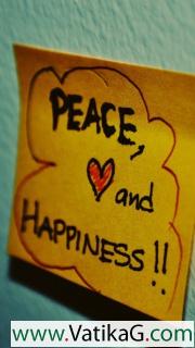 Peace love and happiness