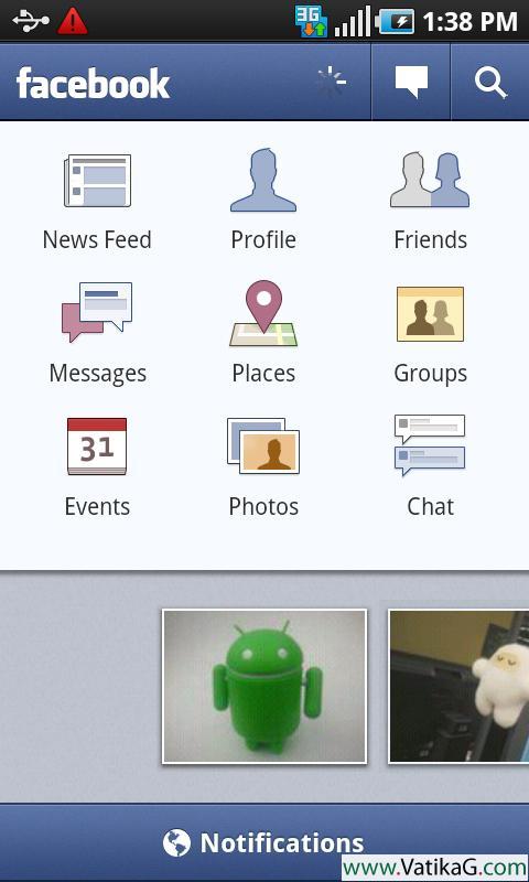 Facebook 3.6.1 for android mobile