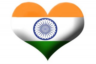 Heart of indian flag