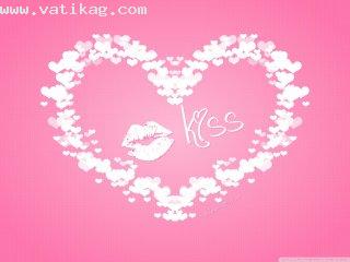 Valentine s day kiss wallpaper