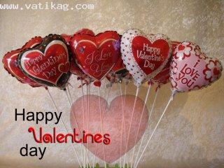 Latest valentines day balloons wallpaper download 1024x768