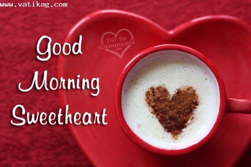 Good morning sweetheart with love coffee hd photo