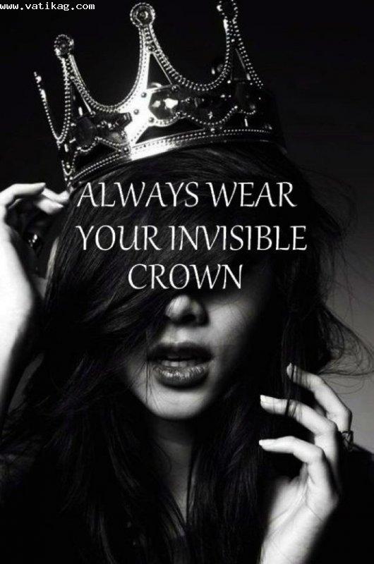 Girl invisible crown