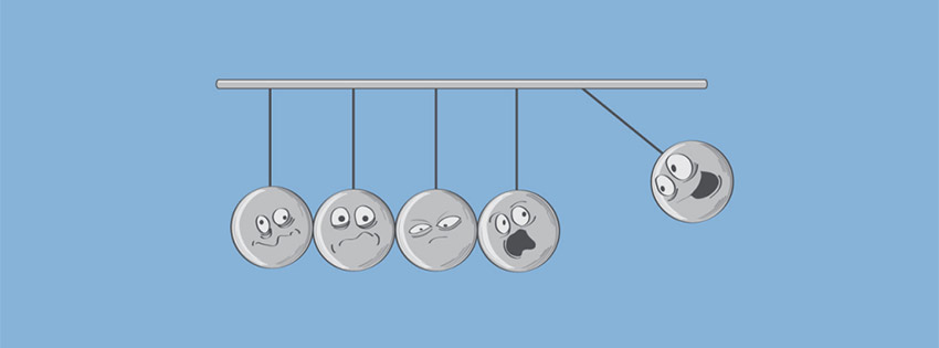 Funny newtons cradle 