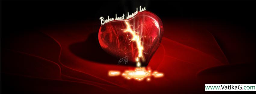 Broken heart fb cover