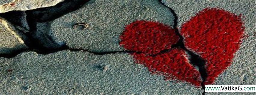 Broken heart fb cover