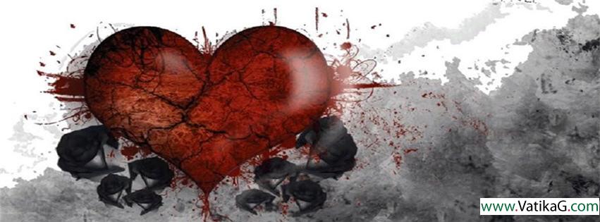 Broken heart fb cover