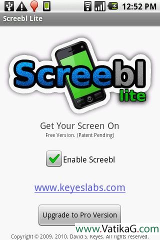 Screebl lite battery saver