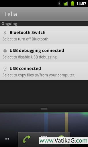 Bluetooth status bar switch