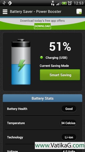 Battery saver extra power