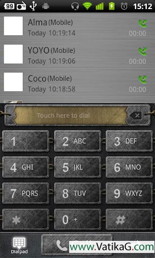 Go contacts metal theme