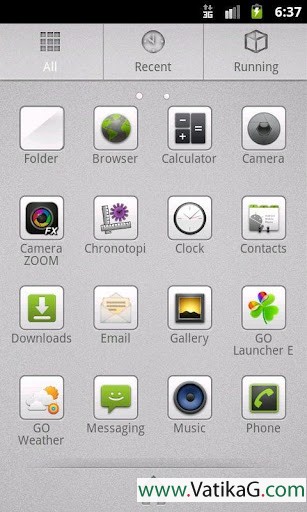 Go launcher ex theme grey