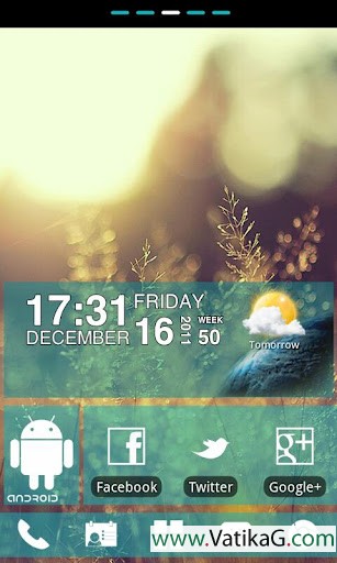 Wp7blue theme go launcher ex