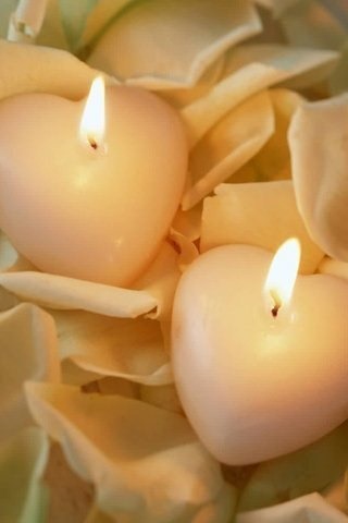 Heart candle