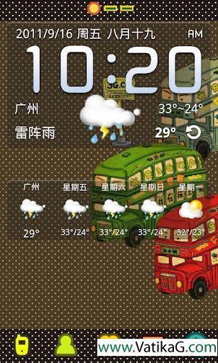 Bus theme go launcher ex