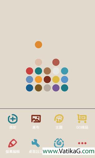 Color dot theme go launcher ex