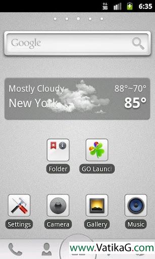 Go launcher ex theme grey