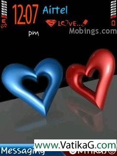 Love hearts s60v3 theme