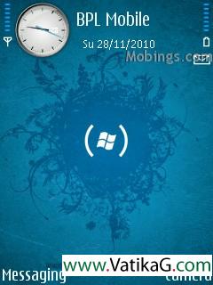 Blue windows s60v3 theme