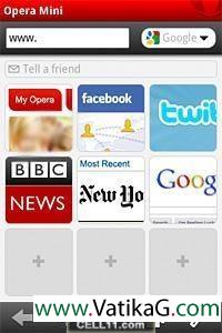 Opera mini web browser