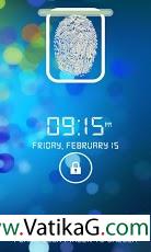 Fingerprint lock screen