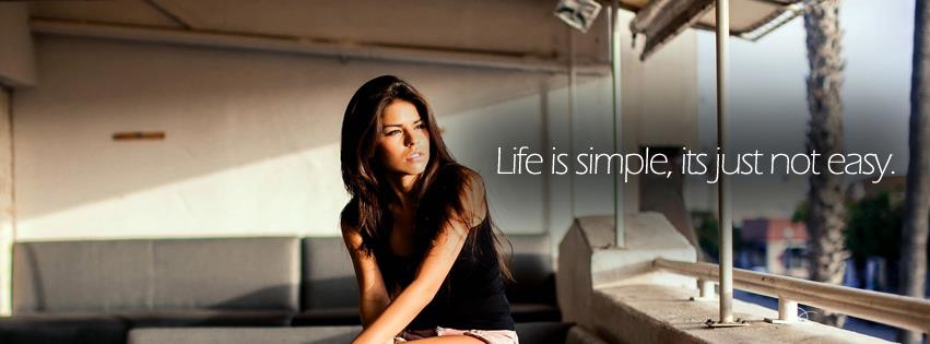Life is simple facebook cover
