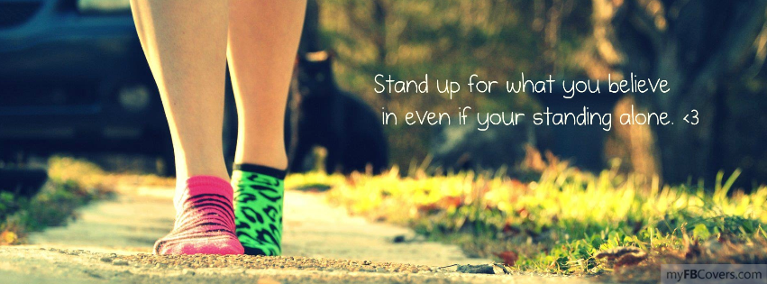Stand up facebook cover