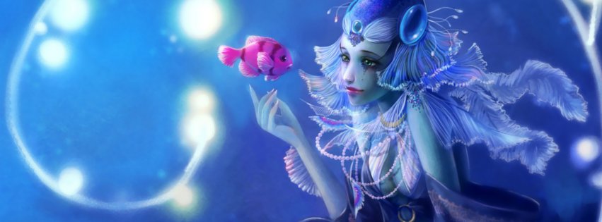 Elegant mermaid fb cover