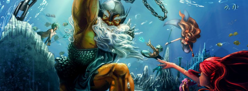 Triton and mermaids fb cover