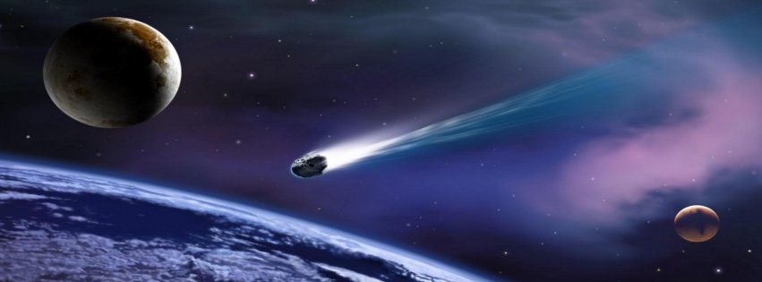 Meteor hit the planet fb cover