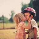 Funny kiss