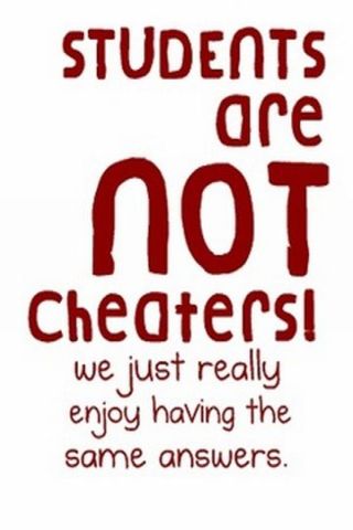Students are not cheaters