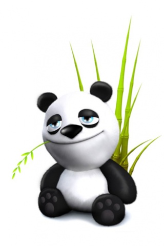 Cute 3d baby panda