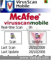 Mcafee virus scan s60v2