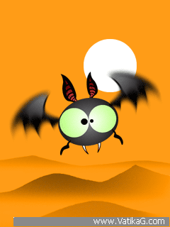 Animated funny bat