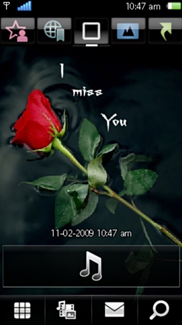 Miss you red rose