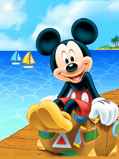 Micky mouse on beach