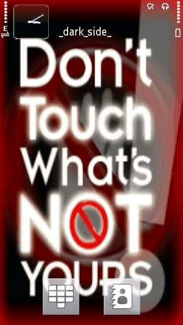 Donot touch