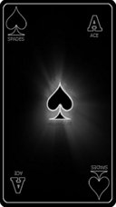 Black ace of spades
