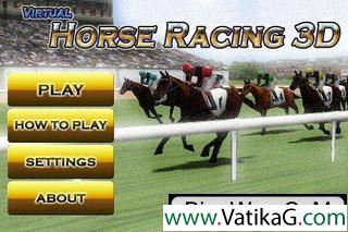 Virtual horse racing 3d