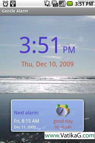 Gentle alarm for android