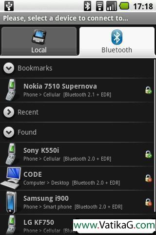 Bluetooth file transfer