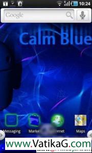 Calm blue
